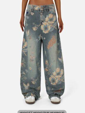 Aelfric Eden Floral Baggy Jeans